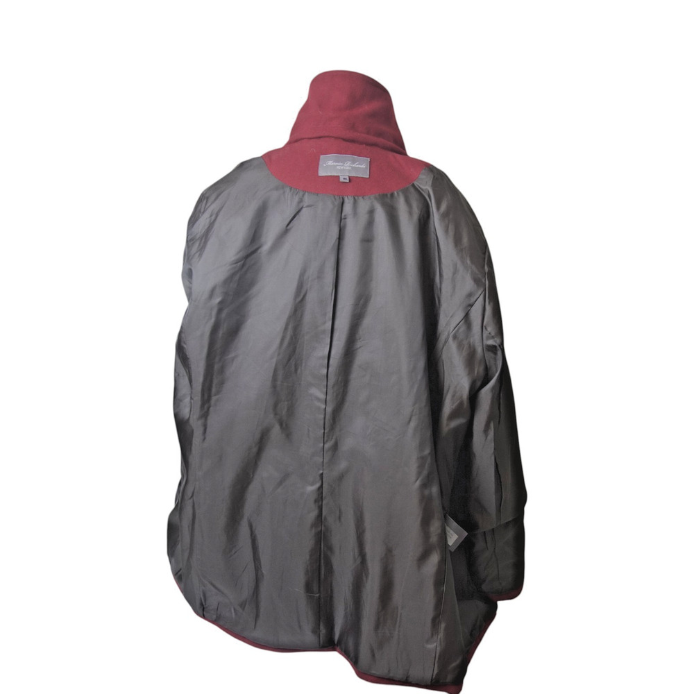 Marvin Richards Burgundy Peacoat Women’s 18 Plus Size Lined Winter Coat - Picture 10 of 12